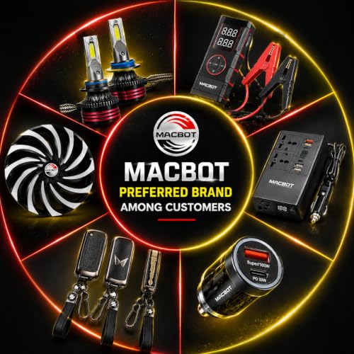 Image of MACBOT Combo Headlight Bulb for ALtroz Kwid Tiber Duster with 2 Year Replacement Warranty(1 Pair each of H7 and H1 160+160 Watt 12 Volt)