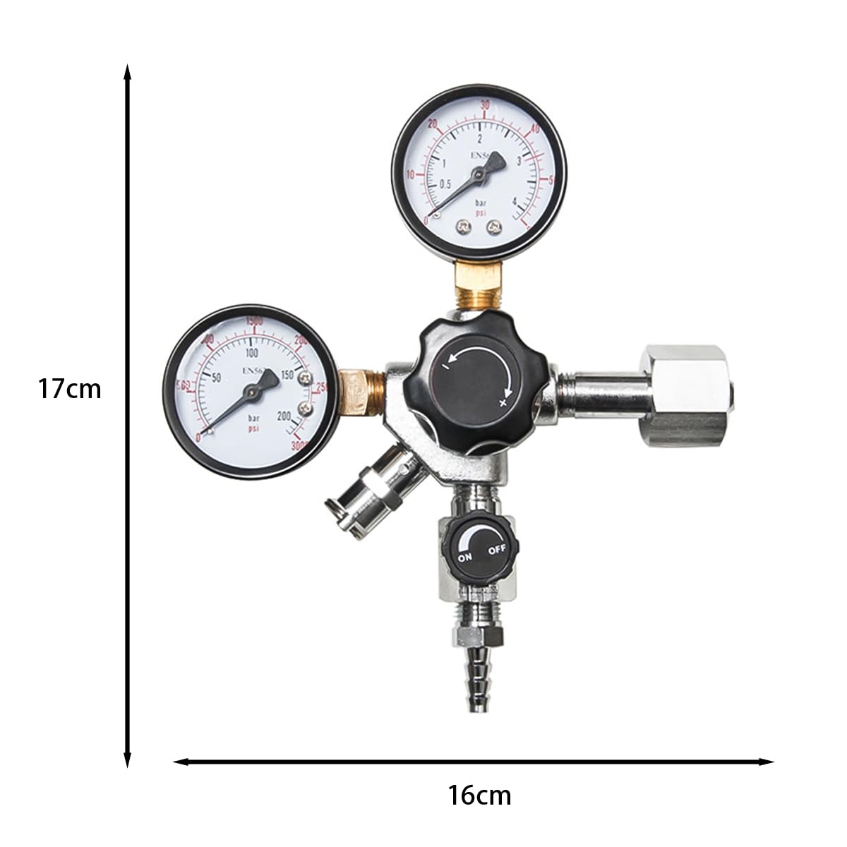 Manómetro de Alivio de presión para regulador de CO2 Control de presión de Barril de Cerveza y refresco Conjunto de válvulas Multiusos