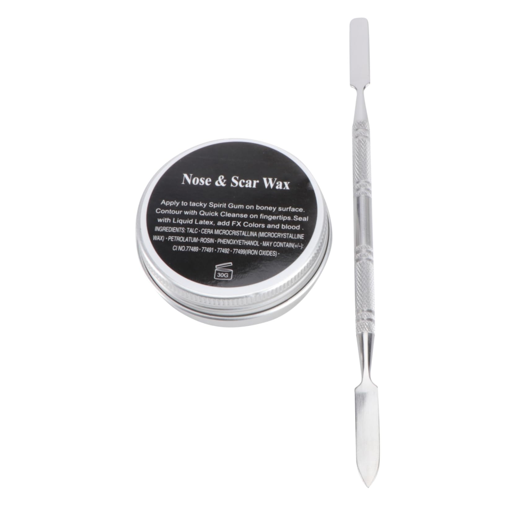 FRCOLOR Crema De Maquillaje Para Efectos Especiales Cera Para Cicatrices Falsas Kit De Maquillaje Para Halloween Con Espátula y Disfraces