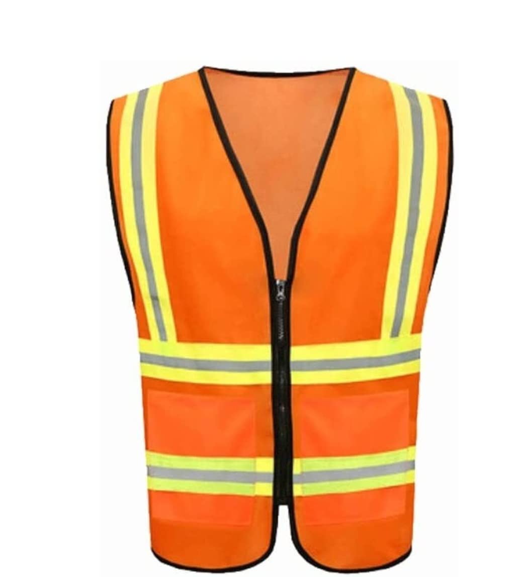Gilets hauts, veste réfléchissante, costume réfléchissant pour l'assainissement, gilet de sécurité en tricot haute visibilité Convient pour le travail en plein air Cyclisme Jogging Sport Gilet de