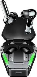 WB Fone de ouvido Gamer Bluetooth In-ear Sem fio Saga Pro TWS 18 Horas de Bateria Com Microfone e Led - Preto