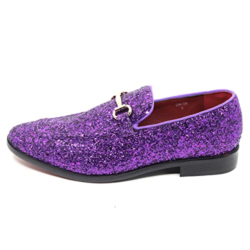Image of Men's Velvet Designer Classic Dress Tuxedo Smoking Slipper Loafers Slip On Shoes SM-56