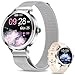fitonyo Relojes inteligentes para mujer (hacer/contestar llamadas), pantalla AMOLED de 1.1 pulgadas con contador de pasos deportivos, BP/frecuencia cardíaca/monitor de sueño, IP68, impermeable, para