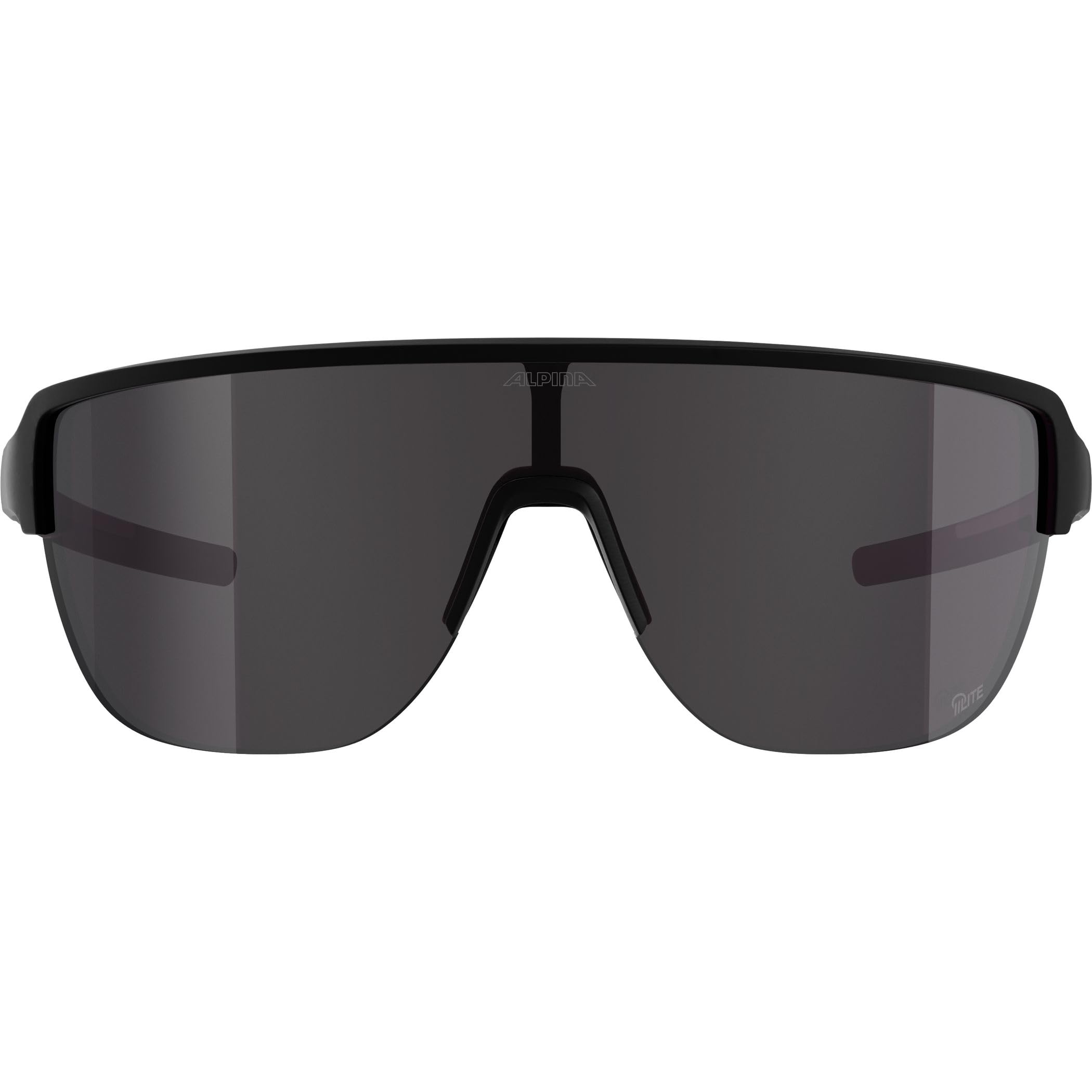 ALPINA RAM II Q-LITE – sportowe okulary dla kobiet i mężczyzn, z soczewkami o wzmocnionym kontraście, lekkie i niezniszczalne, do jazdy na rowerze - black matt (silver) - M