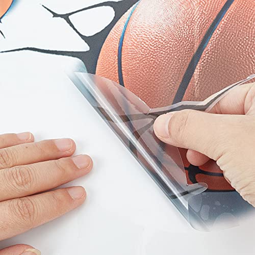 Gorgecraft 1 Set 2 Sheets 3D Sport Balls Wall Decals Break Through The Wall Removable Vinyl Diy Wall Stickers Sports Peel And Stick Football Rugby Wall Decor For Classroom Playroom Bedroom (26×70Cm) #TOP2