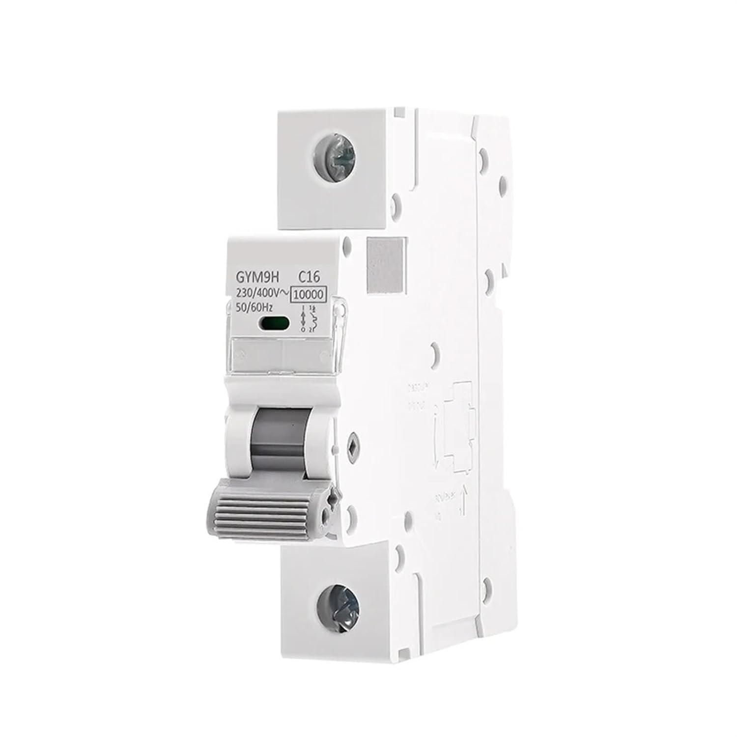 GYM9H 10KA MCB 6A 10A 16A 20A 25A 32A 40A 50A 63A 220V/400V Mini Circuit Breaker C Curve 1Pcs(10A)