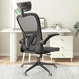 Monhey Black Office Chair, Ergonomic Off...