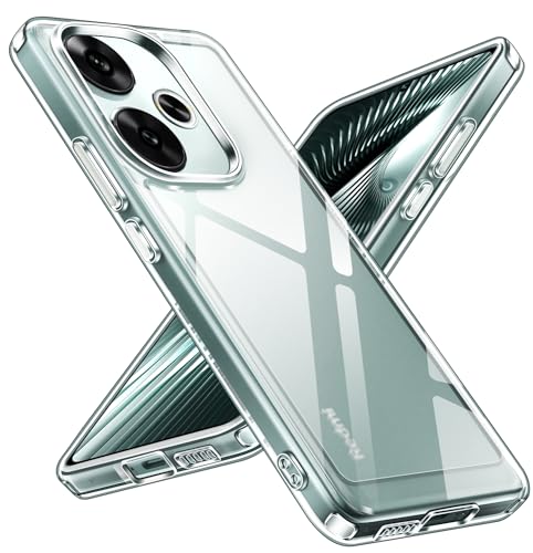 ivoler Anti-Amarillo Clara Funda para Xiaomi Poco F6 5G, [Protección Militar] Carcasa Bumper Teléfono Antigolpes Transparente Anti-arañazos Silicona PC Duro Case