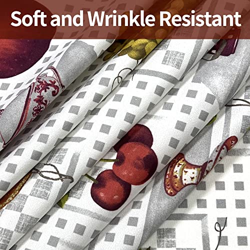 Fuqmhf Rectangle Tablecloth - Stain And Wrinkle Resistant Waterproof Polyester Table Cloth - Decorative Floral Print Fabric Table Cover For Indoor And Outdoor（Fruit Pattern, 55" X 84"） #TOP2