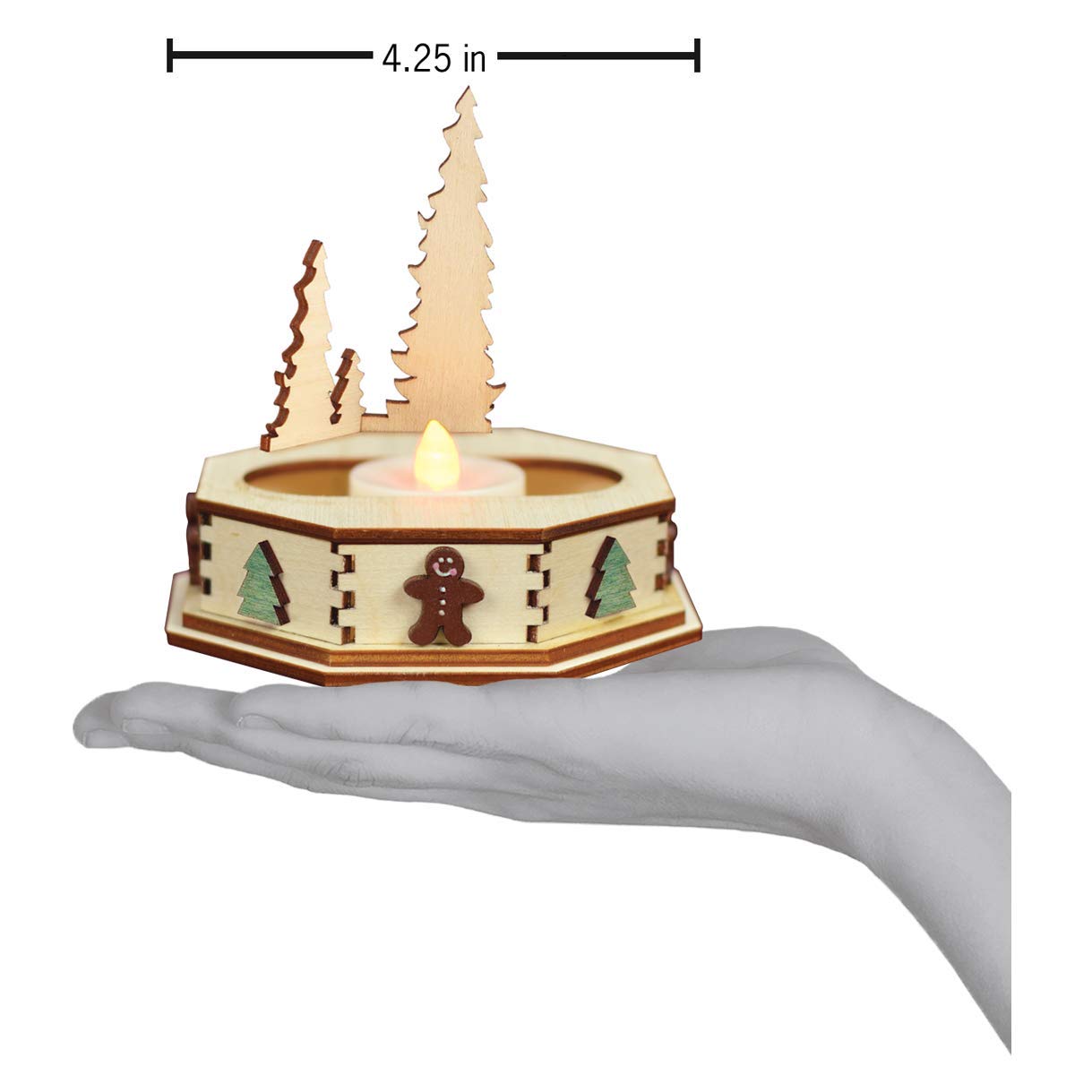 Old World Christmas Tealight Display - Trees (Sm) Glass Blown Ornaments for Christmas Tree