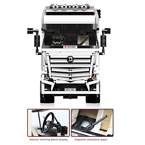 ColiCor Technic LKW Truck Model, 2949pcs 4CH Trailer for Technic Mercedes-Benz Arocs, building blocks construction toys Compatible with Lego Technic 42043