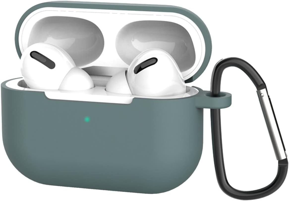 For AIRPOD Pro Case Cover With Keychain Full Protective Rubber Skin Accessories With Phone Latest For AirPod Pro Case - Green