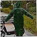 BESPORTBLE Thickened Camping Raincoat with Hood Portable Reusable EVA Rain Poncho for Men and Women Unisex Army Cape for Outdoor Hiking and Travel
