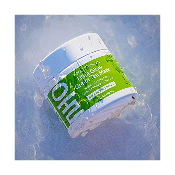 Korean-Skin-Care-Green-Tea-Face-Mask--Korean-Face-Mask-Skincare-K-Beauty-Face-Masks-Contains-Kaolin-Clay-Centella-Asiatica--Hydrating-Facial-Mask-for-Sensitive-Skin-Korean-Beauty-Spa-Mask-2oz SeoulCeuticals Korean Skin Care Face Mask for Sensitive Skin - Korean Skincare Green Tea Wash Off Masks - K Beauty Face Masks - Aloe Vera Mask + Centella Asiatica Hydrating Facial Spa Mask 2oz