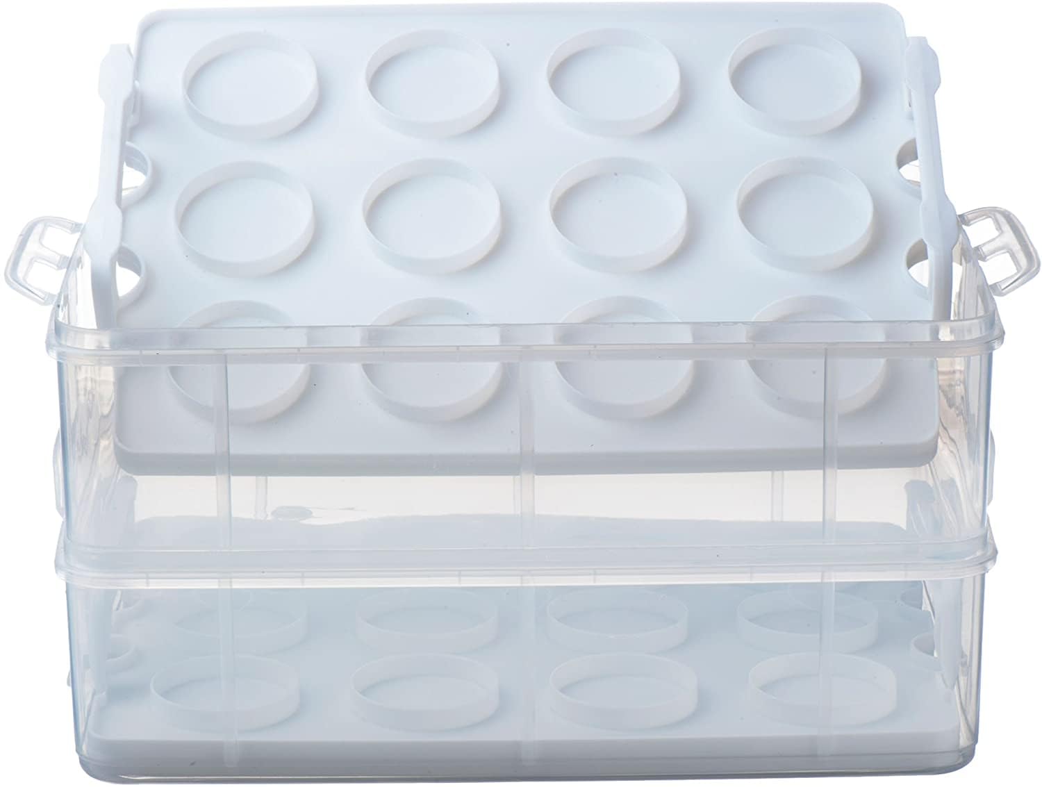 Wolfcut Muffin Backset mit Muffinform für 12 Muffins + Transportbox für 24 Cupcakes – Antihaft Backform aus Metall – Aufbewahrungsbox mit Griff – BPA-frei – ideal für Muffins, Cupcakes