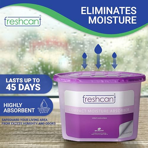 Image of Moisture Absorber | Dehumidifier for Wardrobe, Cupboards & Drawers, Room, Car, Shoe rack | Season XL Pack of 12 | Protect Against Moisture, Mold, Fungus & Odor | Rose, Lavender & Charcoal