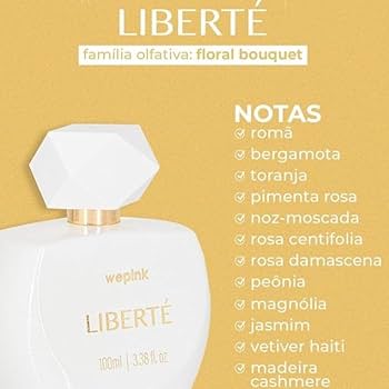 ブラジルで人気の高いブランド　wepink LIBERTE 100ml 香水 Amazon.com : Liberté Perfume 100ml - WePink - Virgínia