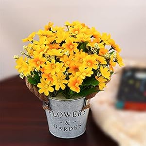 ZAIZAI Rtificial Flowers Plants Pot nep bloem ingemaakte ornamenten voor huisdecoratie ambachtelijke plant decoratief…