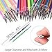 130 Colors Gel Pen Refills - Glitter Metallic Pastel Fluorescence Neon, Pen Ink Refills for Adult Coloring Books, Scrapbooking, Drawing