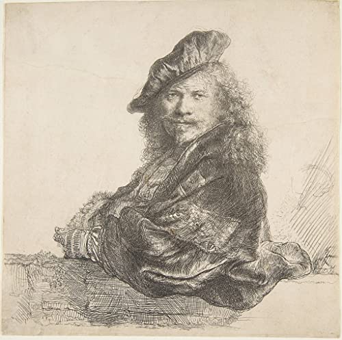 Tableau autoportrait Rembrandt 60x90cm - Solution décoration murale pour intérieur élégant