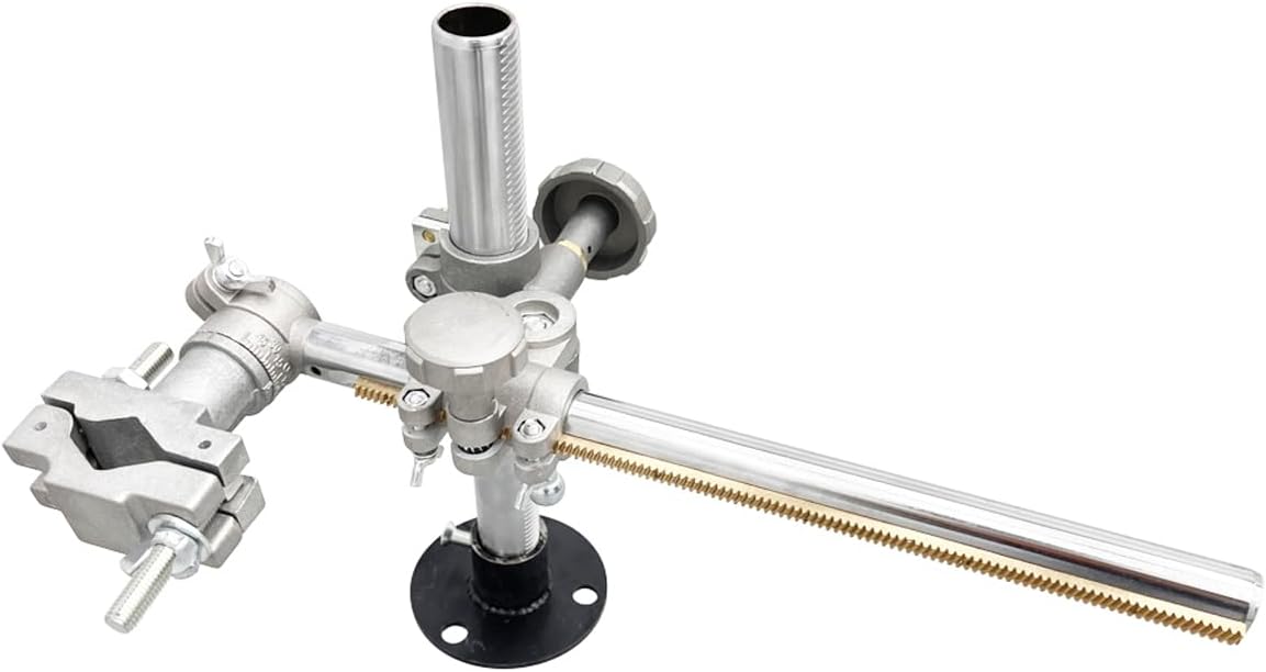 INTBUYING Welding Torch Holder Support, 300+330+V Type / 13" Cross Bar + 11.81" Vertical Pole, Aluminum Alloy & Pure Copper Rack for MIG/TIG Positioner Turntables