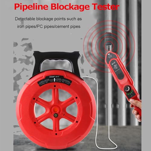 Localizzatore per tubi, rilevatore di tubi sotterranei in PVC da 40 m, impermeabile IP67, penetrazione di 40 cm, scanner da parete per tubi dell'acqua in plastica e metallo