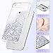 Maxdara Case for iPhone 6S/6 Glitter Case [Tempered Glass Screen Protector] Liquid Floating Bling Sparkle Luxury Shockproof Bumper Pretty Girls Children Case for iPhone 6/6s/7/8 4.7 inches (Silver)