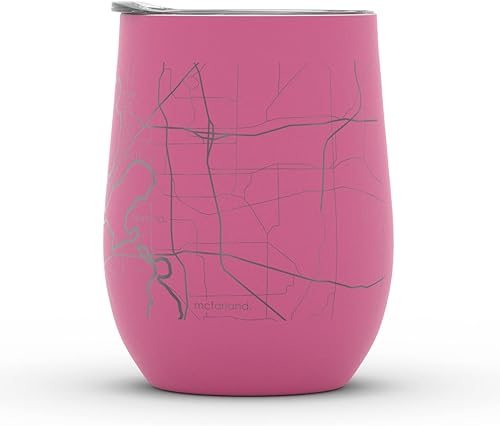 Vista 614 de Well Told Lexington Kentucky Map - Vaso de vino aislado con grabado de mapa de Kentucky, taza de acero inoxidable grabada (12 onzas, verde domingo)