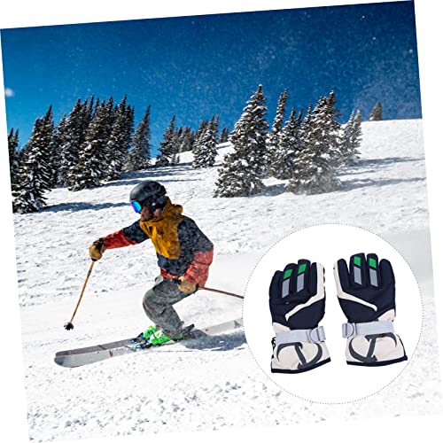 VALICLUD 1 Par luvas luva de esqui motocross trenó de snowboard para crianças esqui quente luva de m