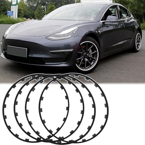 4pcs Car Wheel Hub Protection Ring for Porsche Edge Protector, Tyre Protection Trim,Alloy Wheel Protector(Color:White,Size:18in)