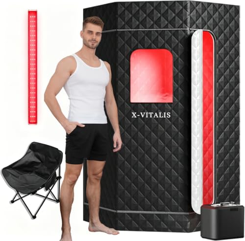 Portable Steam Sauna Tent for Home 3L Infrared Sauna for...