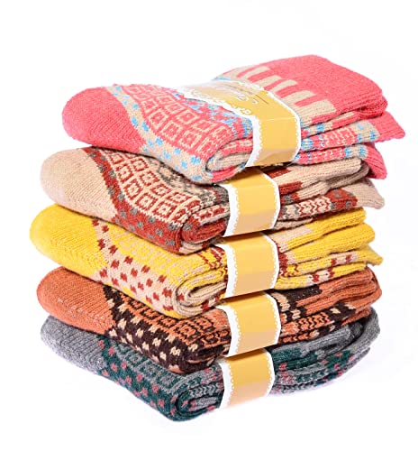 Image of Womens Wool Knit Winter Socks