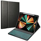 Fintie Keyboard Case for iPad Pro 12.9' 5th Generation 2021 & 4th/3rd Gen, Soft TPU Back Cover...