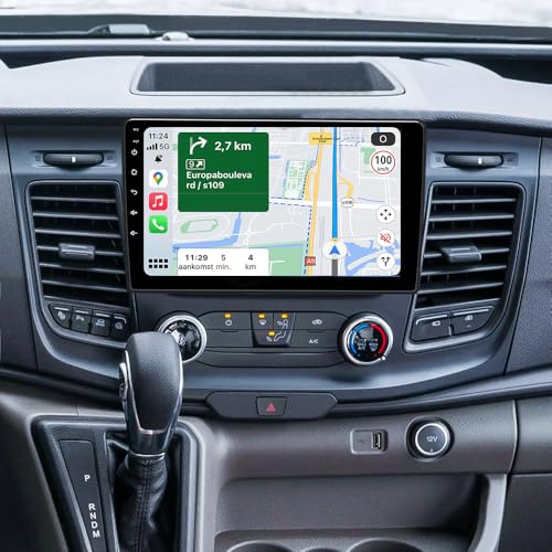 Radio Android 14 Double Din para Ford Transit Custom 2020-2024 miniatura 3