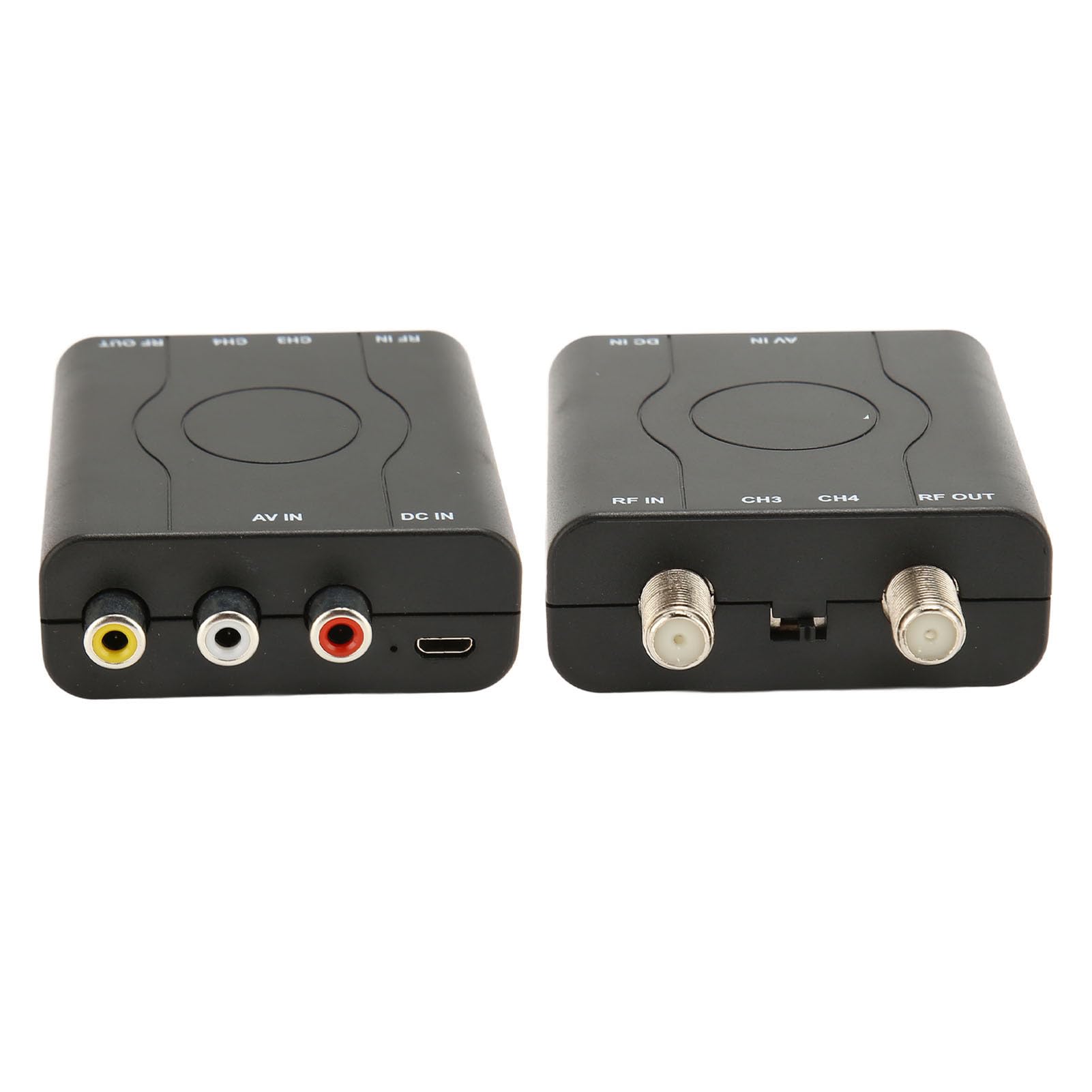 RF Modulator, Digitaler zu RF Modulator Video Audio Konverter, Unterstützt NTSC Format, Professioneller HD VHF Demodulator Konverter mit Stromkabel, für CATV System
