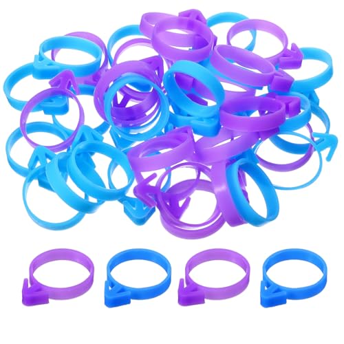 40 Pcs Pastry Bag Ties Reusable Silicone Icing Piping Bags Tie Icing Bag Ties Decoration Bags Cake and Pastry Supplies Clips for Cookies Cupcakes Baking Dessert Candy Seal