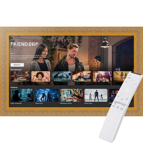 Frame for Samsung Frame TV - 43 inch. 2.69 inch Frame is Majestic Gold Samsung the Frame TV and Pro (Fits 2021-2025 Frame TV, 43 inch) WOMTVF-5122-21.9375x38.125_ST