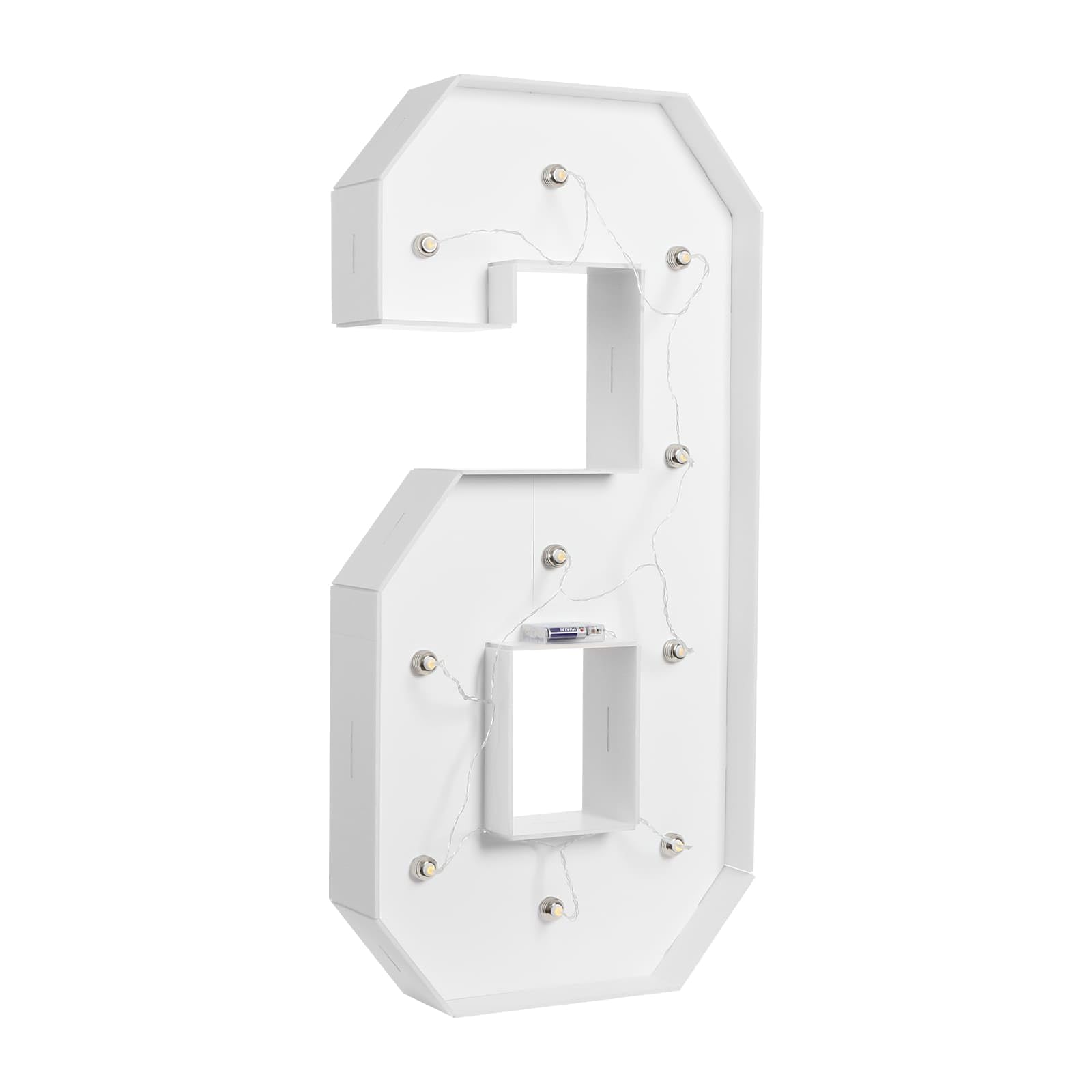 Chiffres Lumineux LED 2000-3000K en Hauteur 100cm, Décoration d'Anniversaire, Lumineux Géant Chiffres 0 à 9 Pour Anniversaire, Mariage, Fête, Nouvelle Année (6)
