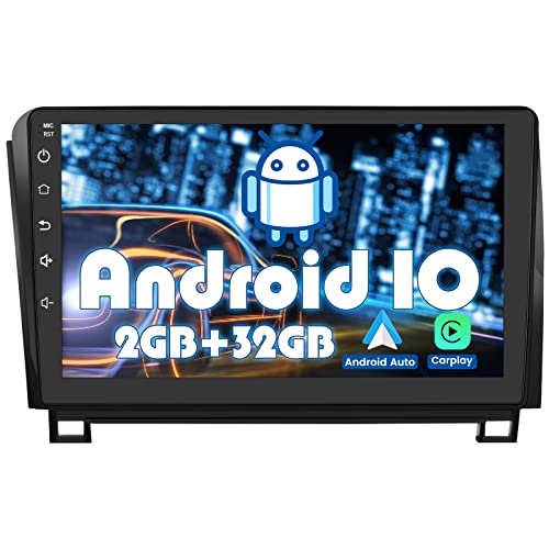 AWESAFE Car Stereo Android 10 for Toyota Tundra 2007 to 2013 Sequoia 2008 to 2018, 2G RAM 32G ROM Touch Screen Radio with GPS Navigation WiFi Bluetooth CarPlay DSP Mirror Link Steering Wheel Control