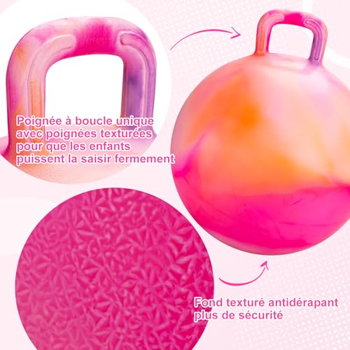 Hopperball pour enfants de 6 à 9 ans ballon sauteur robuste - 3