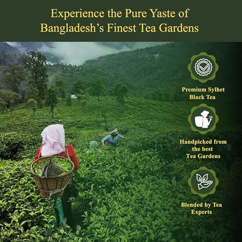 Image of Tea Bangladesh Loose Black Tea Leaves | Premium CTC Tea from the Finest Sylhet Gardens | Rich Aroma & Bold Flavor | Natural, Freshly Packed Loose TeaLeaf (100 Grams, Premium Sylhet CTC Blend)
