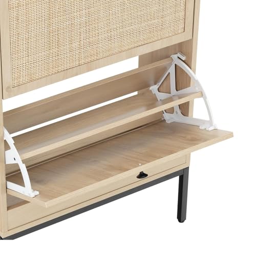 Meuble à chaussures en rotin : la solution pour libérer l'espace au sol - 8