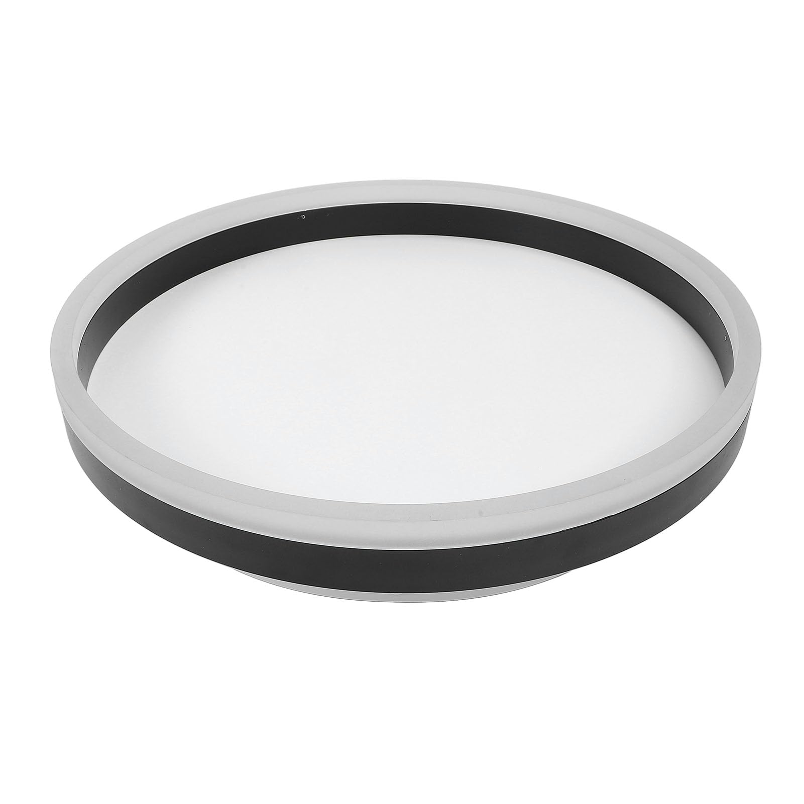 Hyuduo Sufitowa LED do Montażu Podtynkowego Okrągła Oprawa z możliwością Przyciemniania CRI90+ z Pilotem i kontrolą Aplikacji do Sypialni, Kuchni, Salonu, Przedpokoju (BLACK)
