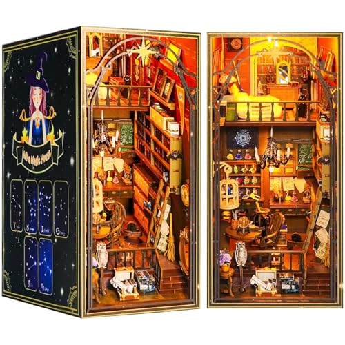 Lycidae DIY Magical World Book Nook Kit - DIY Miniature House mit Licht – Ansicht 8