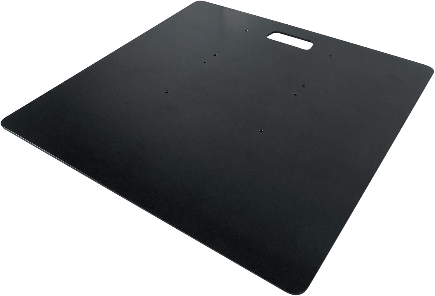 Rockville Black Top and Bottom Totem Plates for RTP33-TV, Steel Construction, 24.6" Base, 40lb Combined Weight, Durable Build for DJs and Event Setups