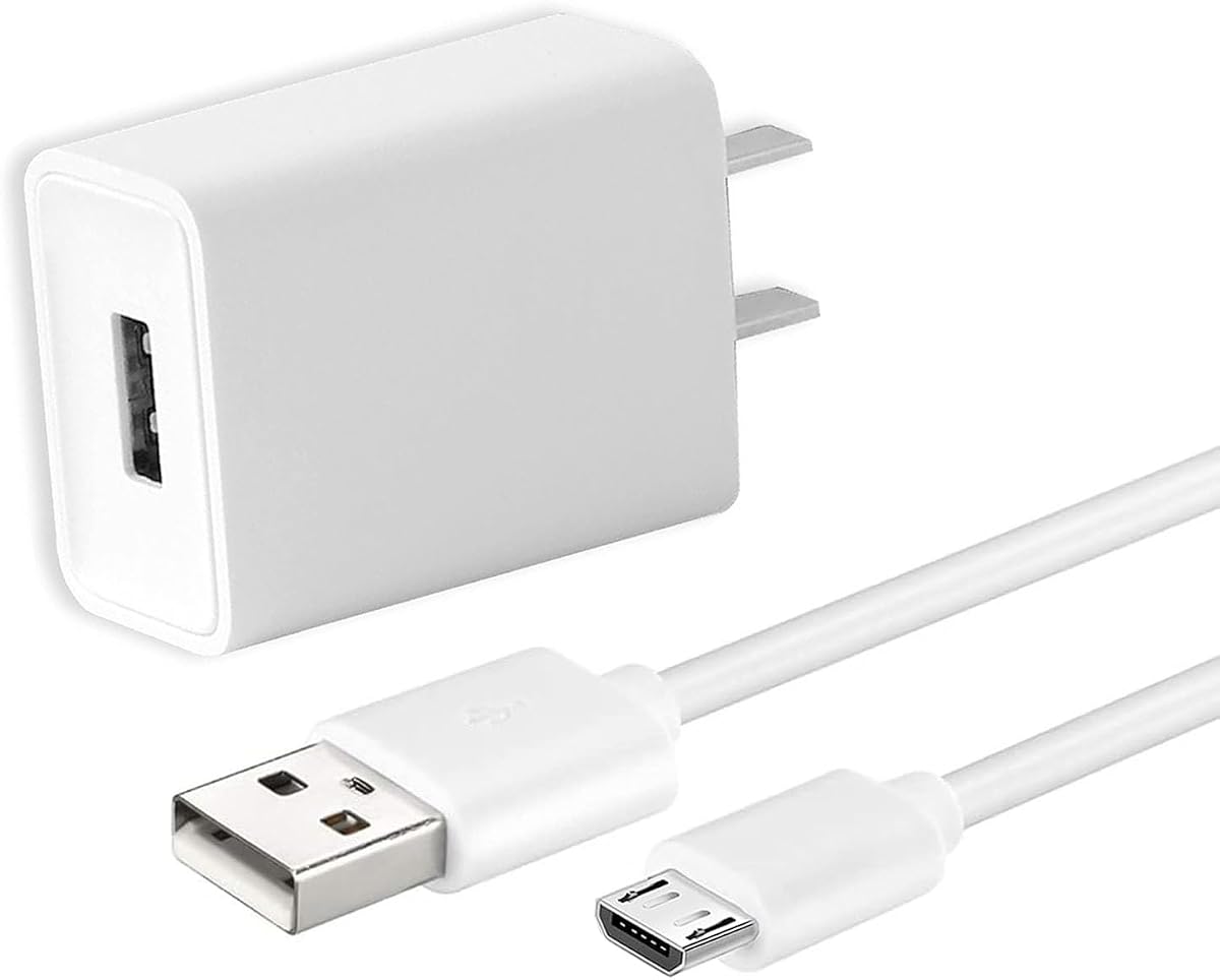 6.6Ft Charging Power Cable for Arlo Pro/Pro2,Arlo Q, Arlo GO,Essential Spotlight XL,XL 2nd/Wyze Cam Pan v3 v2,NetvueBlink,Yi Home Camera,Oculus go,Kasa Cam Wall Charger Adapter Cord Replacement(White)