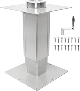 Heavy Duty RV Telescopic Table Pedestal, Adjustable Tatami RV Yacht Aluminum Alloy Table Legs Table Pedestal Base Only Camper Table Base Mount 11-31 Inch Height Range
