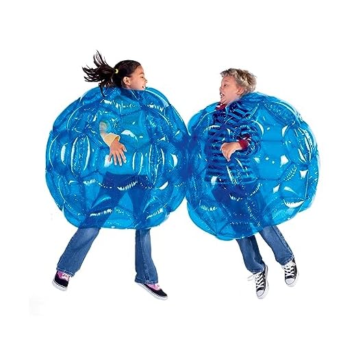 HearthSong Set of Two 36" Blue Inflatable Buddy Bumper Wearable Balls, Holds Up to 200 lbs.