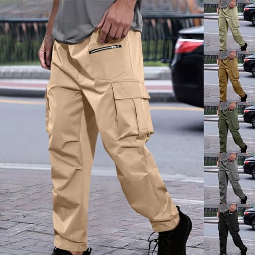 Pantalones de trekking elásticos para hombre ligeros y frescos para camping 2
