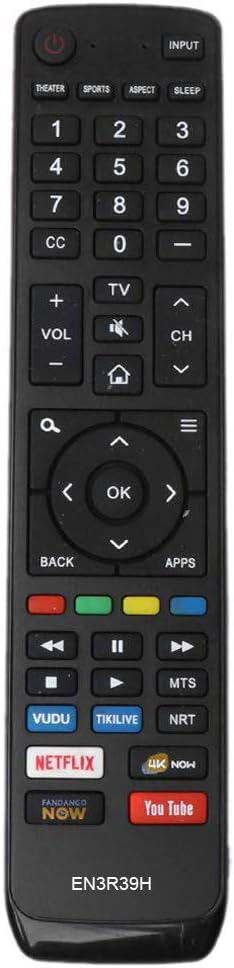 New EN3R39H Remote Control Replaced for Hisense LCD LED 4K Smart TV